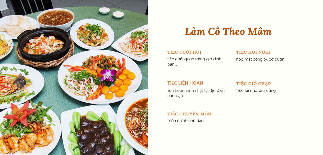 làm cỗ theo mâm